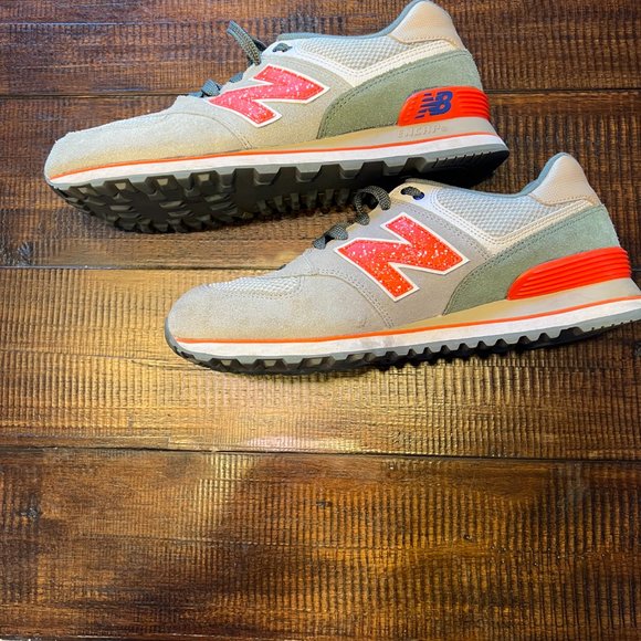 Men's New Balance Encap 9.5 Gray & Orange - Picture 4 of 7